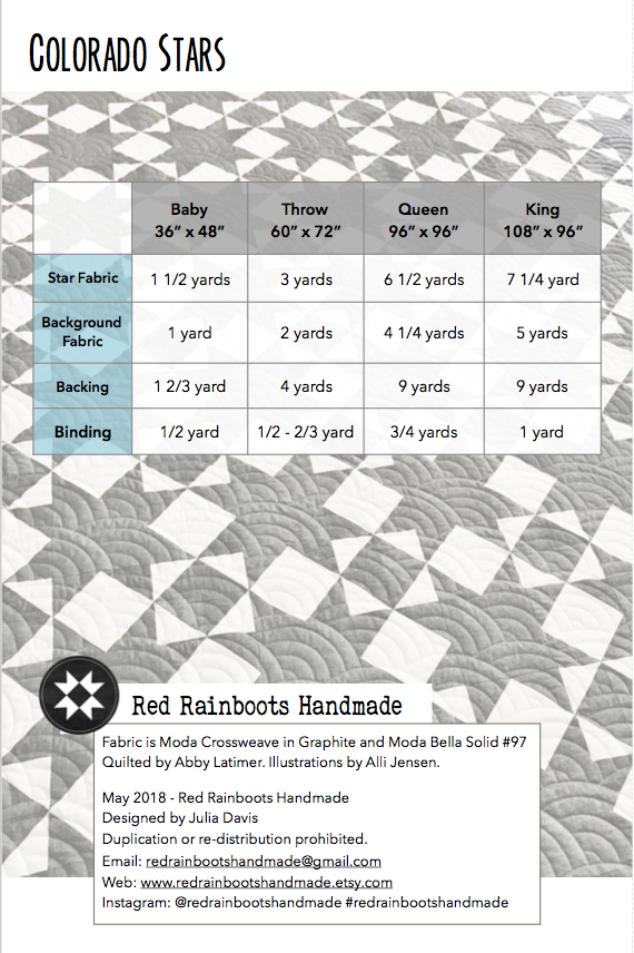 Colorado Stars PDF Quilt Pattern - Automatic Download