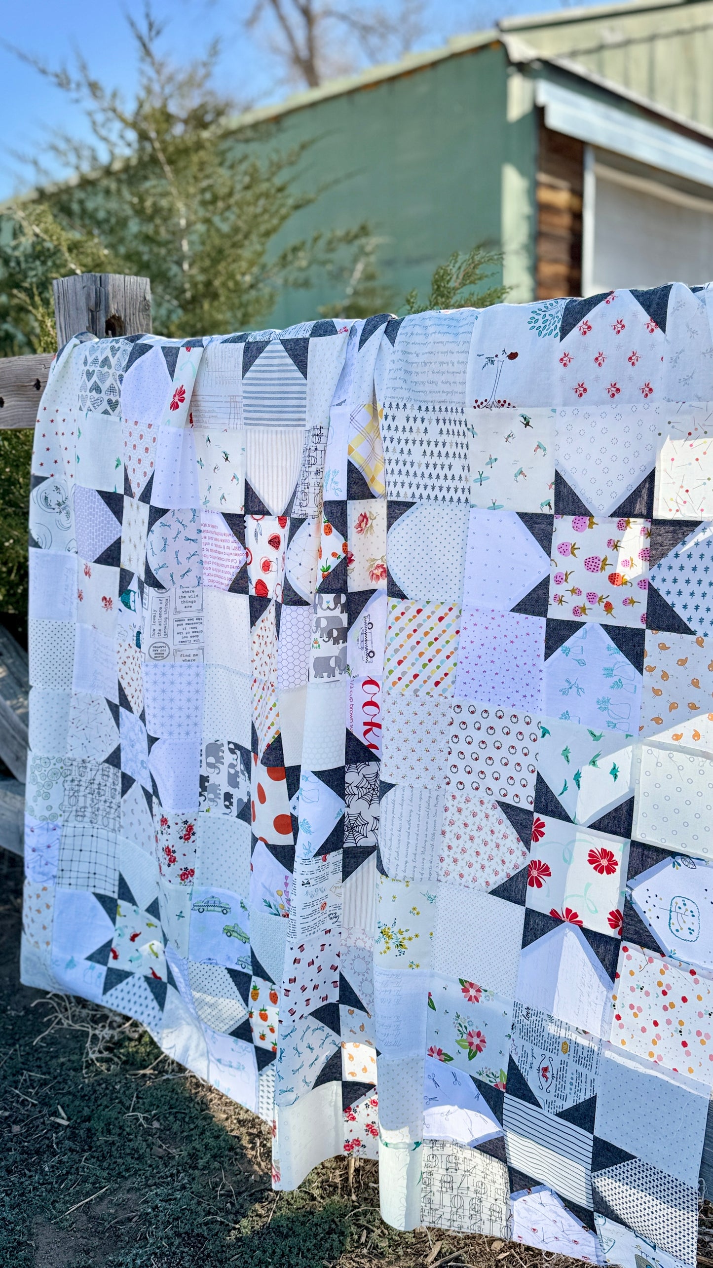 Swapping Stars Quilt Pattern - PDF Automatic Download