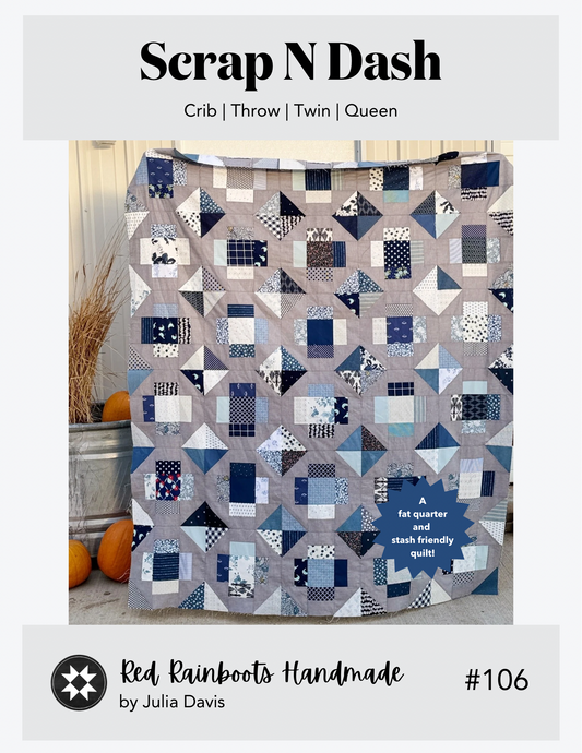 Scrap N Dash PDF Quilt Pattern - Automatic Download