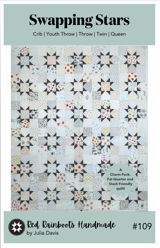 Swapping Stars Quilt Pattern - PDF Automatic Download